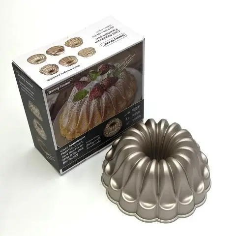 [6803072801339] danny home DHB84 Die-Cast Aluminum Fountain Pan 23.6CM - قالب كيك
