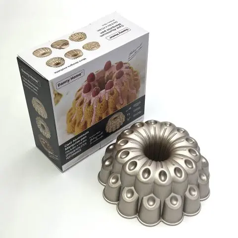 [6803072801360] danny home DHB87 Die-Cast Aluminum Marquise pan 24.5CM- قالب كيك

