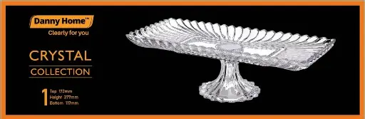 [9602404221671] dannyhome 1988-167 glass Fruit plate
