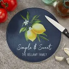 [6952022292604] GCB- YT TEMPERED GLASS ROUND CUTTING BOARD 30CM -GLA21813