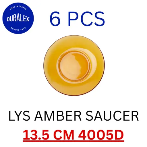 [3550190500363] DURALEX LYS AMBER SAUCER 13.5 CM 4005D (1PCS) 